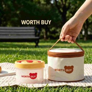 Portable Food Container with Insulated Lunch Bag