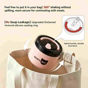 Portable Leakproof Thermal Food Jar